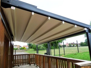 DIY Retractable Roof Pergola