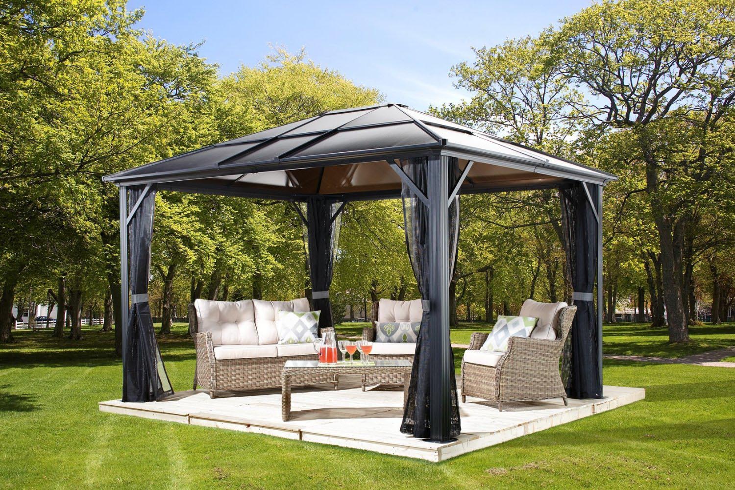 Living Home Outdoors 10x12 Aluminum Hardtop Gazebo Reviews