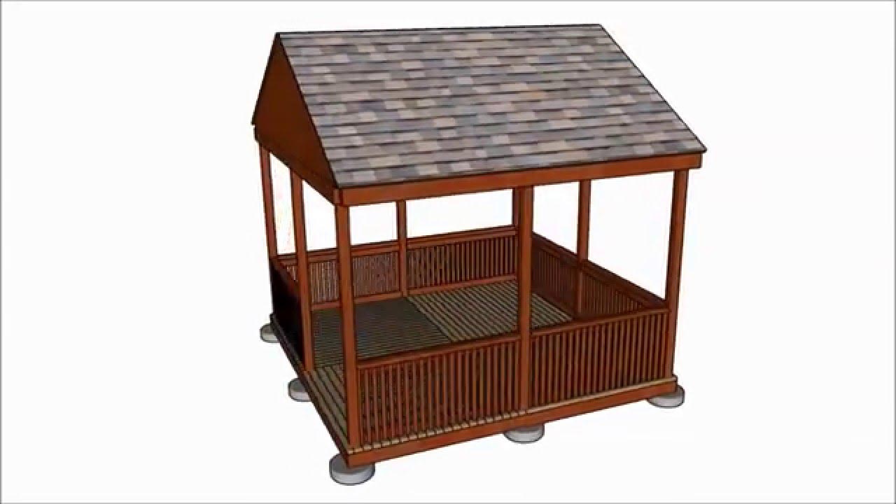 Square Gazebo Plans 10x10